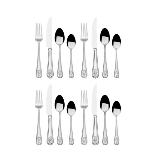 Towle Living Towle Everyday Lobster 16 Piece Flatware Set, Stainless